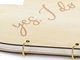 Дерев'яна книга гостей PartyDeco Серце Yes, I do 26,5 x 25 см (KG9) (5904555017283) - зображення 2