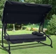 Качели садовые Bonro Garden BW-002 серые трехместные 200 x 120 x 164 см раскладные до 200 кг (76-165-42400947) - изображение 9