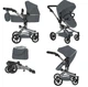 Кукольная коляска-трансформер для кукол 2в1 серая Carrello Fortuna (9695 GREY) - изображение 3