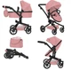 Кукольная коляска-трансформер для кукол 2в1 розовая Carrello Fortuna (9695 POWDER PINK) - зображення 3