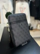 Сумка чоловіча Guess Vezzola месенджер крос-боді через плече сіра з монограмою - изображение 6