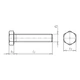 Болт метричний WURTH ISO4017 8.8 SW16 M10x35 (005791035) - изображение 2
