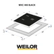 Поверхность стеклокерамическая WEILOR WHC 445 BLACK - изображение 2