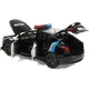 Дитяча іграшкова машина Tesla Model Y Police 1:24 металева інерційна зі світловими ефектами сиреною та зарядною станцією - зображення 5