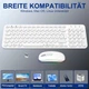 Беспроводная клавиатура и мышь Bluetooth+2.4G, тонкая, аккумуляторная PINKCAT - изображение 3