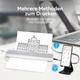 Портативная Bluetooth принтер A4, термопечать без чернил, iOS Android ПК - изображение 2