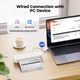 Портативный термопринтер A4 Bluetooth, без чернил, USB-C, iOS Android ПК - изображение 5