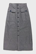 Жіноча сіра спідниця Button down long pkt skirt G-Star RAW 24 D23257,D123 - зображення 4