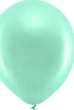 Balony PartyDeco Rainbow metalizowane 30 cm Miętowe 100 szt (5900779140745) - obraz 2