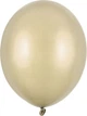 Повітряні кульки PartyDeco Strong Metallic 30 см Холодне золото 100 шт (5904555059344) - зображення 1