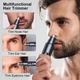 Тример для носа та вух Nose hair trimmer А6 на акумуляторі з USB зарядкою чорний - зображення 2
