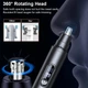 Тример для носа та вух Nose hair trimmer А6 на акумуляторі з USB зарядкою чорний - зображення 3