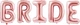 Balon foliowy PartyDeco Bride 280 x 86 cm Różowe złoto (5900779114487) - obraz 2