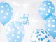 Balony PartyDeco Pastel Kropki Baby 30 cm Niebeske 50 szt (5901157492418) - obraz 3