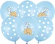 Balony PartyDeco Pastel Słonik Baby 30 cm Błękitne 50 szt (5901157492586) - obraz 1