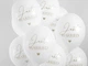 Balony PartyDeco Pastel Pure Just Married 30 cm Białe 50 szt (5902230764118) - obraz 2