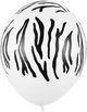 Balony PartyDeco Pastel Pure Zebra 30 cm Białe 50 szt (5900779180178) - obraz 1