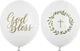 Повітряні кульки PartyDeco Pastel Pure God Bless 30 см Білі 50 шт (5900779197008) - зображення 1
