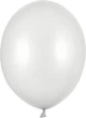 Повітряні кульки PartyDeco Strong Metallic 30 см Срібний сніг 100 шт (5901157485984) - зображення 2