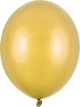 Повітряні кульки PartyDeco Strong Metallic 30 см Золоті 100 шт (5901157485991) - зображення 2
