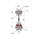 Коллектор латунный с расходомерами и евроконусами Thermo Alliance Standart 1" на 2 выхода TAS235W2E - изображение 2