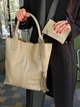 Сумка шопер женская с натуральной кожи помещает формат А-4 ARTiS Bags 970 140 бежевая - изображение 2