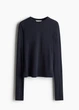 Лонгслів H&M 13754 Темний синій XL (1309) - зображення 1