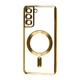Захисний Чохол FIBRA Chrome MagSafe case Samsung S22 Gold - зображення 8