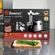 Електром'ясорубка Domotec MS з насадками для ковбас та терками с соковыжималкой 4500 Вт мясорубка електрична з реверсом чорна (6ZOZ) - зображення 5