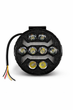 Світлодіодна фара StarLight 24A-40W 8 LED 12-24V, біле/жовте світло, кругла, робоче світло - изображение 1