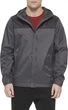 Мужская ветровка Tommy Hilfiger легкая, дышащая, водонепроницаемая с капюшоном 3XL темно--серая с черными вставками - изображение 1