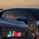 Светодиодная LED-панель RGB 120х595 мм Bluetooth для авто с анимацией эмодзи и текстов на стекло Черная для отображения сигналов - изображение 1