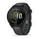 Смарт-годинник Garmin Forerunner 165 Music, чорний силіконовий ремінець - зображення 1