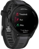 Смарт-годинник Garmin Forerunner 165, чорно-сірий силіконовий ремінець - зображення 4
