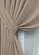 Комплект штор VR-Textil Мікровелюр Petek 150х270 2шт і Тюль 600х270 2016ш-1153т Какао з білим 71-153/5 - зображення 4
