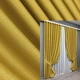 Комплект готових штор VR-Textil Шеніл однотонний № 1897ш Гірчичний 150х270 см 2 шт (33-0939) - зображення 1