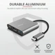 Док-станція для ноутбука Trust Dalyx 3-in-1 Multiport USB-C Adapter (23772) - зображення 10