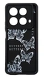 Чехол Shock Case Print для телефона Infinix NOTE 40 (X6853) бампер силиконовый черный с рисунком Бабочки - изображение 1