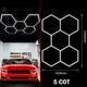 Светодиодная LED лампа HEXAGON 5 сот 235x162,8 см 280W 6500K Освещение для гаража, мастерской и дома - изображение 1