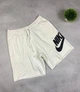 Мужские шорты Nike хлопок плотная трехнитка с надписью белые S (LUX1494) - изображение 1