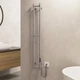 Рушникосушка електрична 140x1170мм MARIO e-INOX Соле-I 65Вт стійка на 2 секцій з таймером нержавіюча сталь серый 2.13.046353.S - зображення 3
