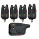 Сигнализаторы поклевки для рыбалки Gladiator BL1118 4+1, LED индикация, радиопейджер до 150 м, черные - изображение 4