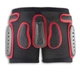 Шорти захисні спортивні для підлітків UFO PADDED PLASTIC JR XL Black/red (PI04158) - изображение 2