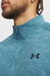 Чоловіча блакитна спортивна кофта UA Tech Textured 1/2 Zip Under Armour LG 1382797-466 - изображение 3