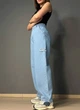 Джинсы женские XRay 241-7374 skater jeans бананы рваные 42 голубые - изображение 5