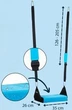Качелі дитячі підвісні Hudora Blue 1490358 (4005998855546) - зображення 2