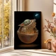 Інтер'єрна картина Малюк Йода та і метелик, Грогу, Мандалорець, Baby Yoda, Mandalorian, Star Wars, 60×43 см (id3963) - зображення 3