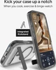 Чехол противоударный с подставкой ZAGG Gear4 Crystal Palace MagSafe для Iphone 16 Прозрачный + Black - изображение 11
