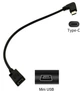 Кутовий кабель перехідник OTG Type-C 3.1 - Mini USB 5Pin (M/F), 30 см (487200) - зображення 5