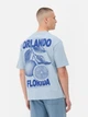 Футболка Primark блакитний з принтом XROJL248 XL - изображение 2
